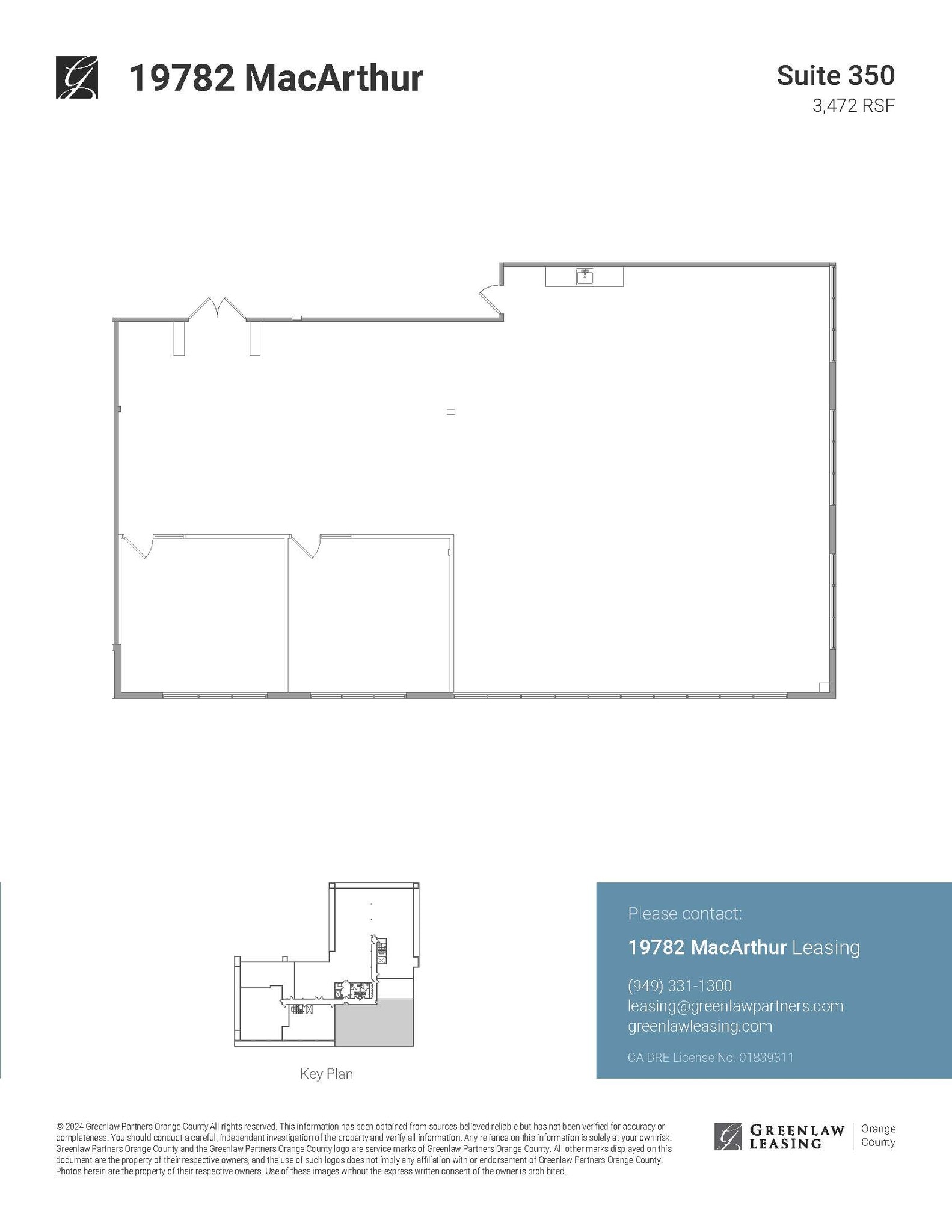 19772 MacArthur Blvd, Irvine, CA for lease Floor Plan- Image 1 of 1