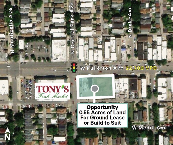 3563-3579 W Fullerton Ave, Chicago, IL à louer - Photo du bâtiment - Image 1 de 5