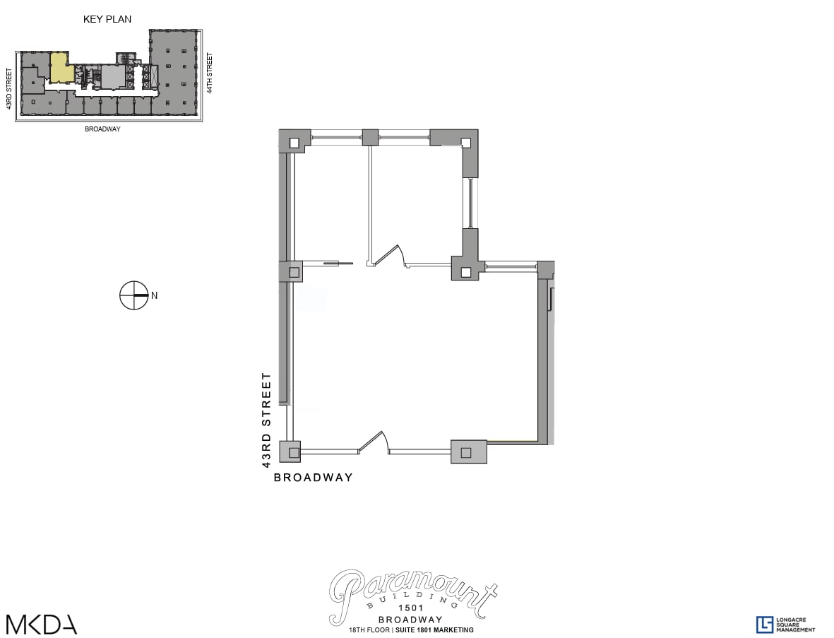 1501 Broadway, New York, NY à louer Plan d’étage- Image 1 de 1