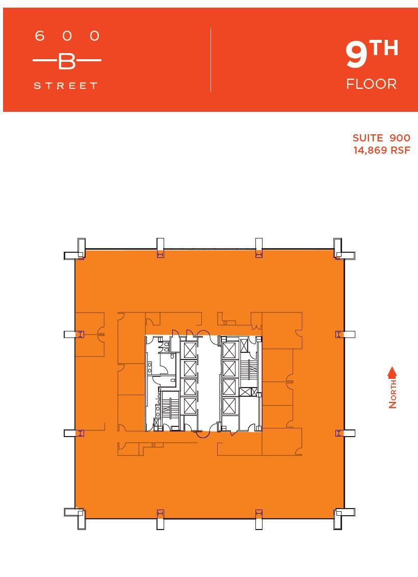 600 B St, San Diego, CA à louer Plan d  tage- Image 1 de 1