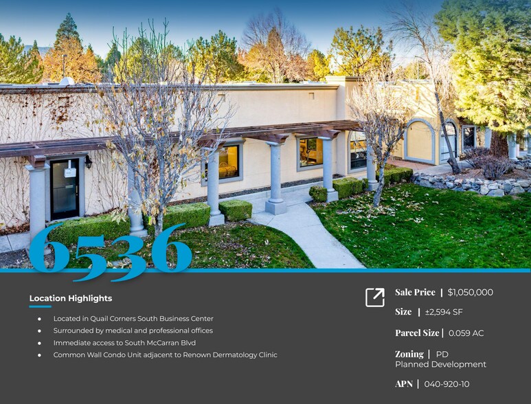 6536 S McCarran Blvd, Reno, NV à vendre - Photo du bâtiment - Image 2 de 19