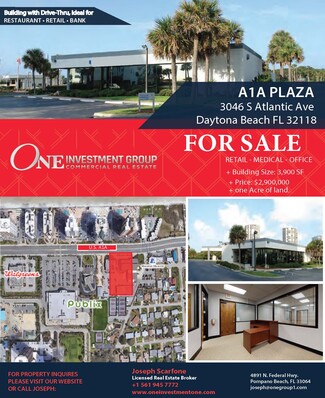 Plus de détails pour 3046 S Atlantic Ave, Daytona Beach, FL - Vente au détail à vendre