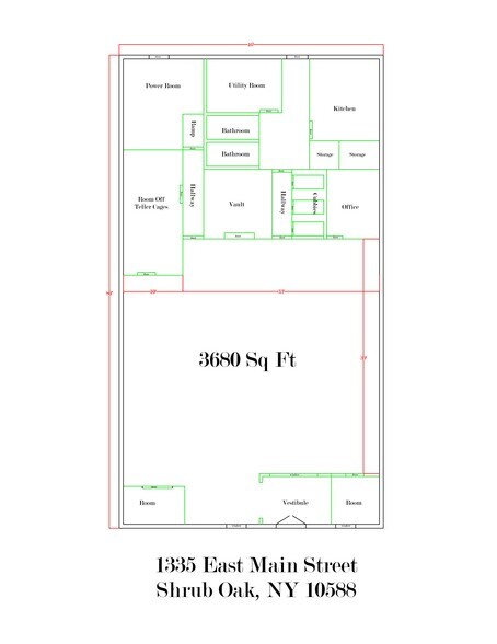 1366 E Main St, Shrub Oak, NY à louer - Plan de site - Image 1 de 14