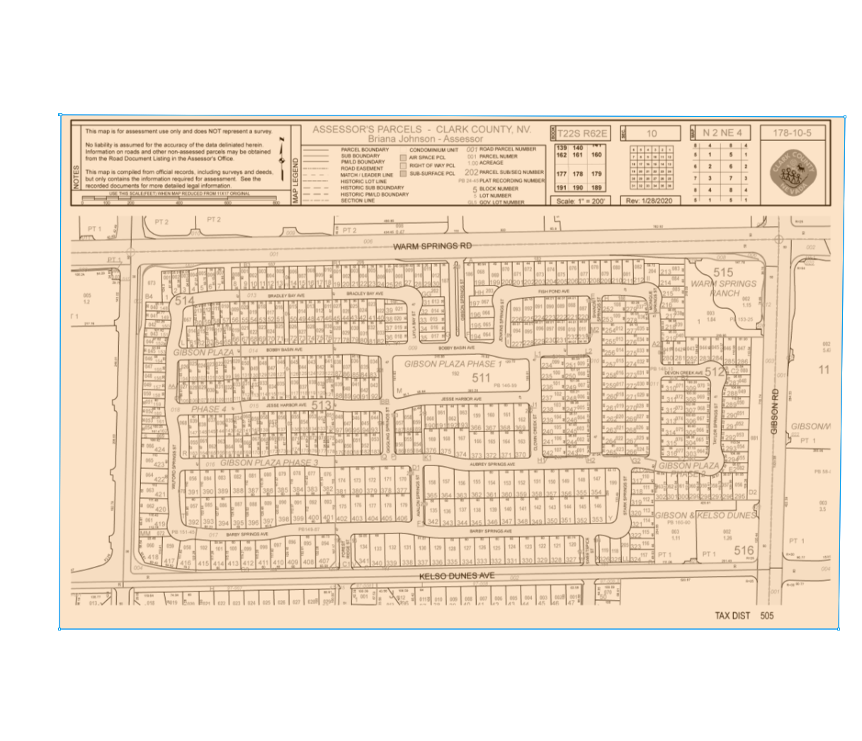 1122 Aubrey Springs Ave, Henderson, NV à vendre Plan cadastral- Image 1 de 2