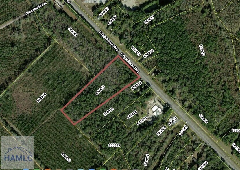 9.33 AC East Oglethorpe Highway, Flemington, GA à vendre - Photo principale - Image 1 de 2