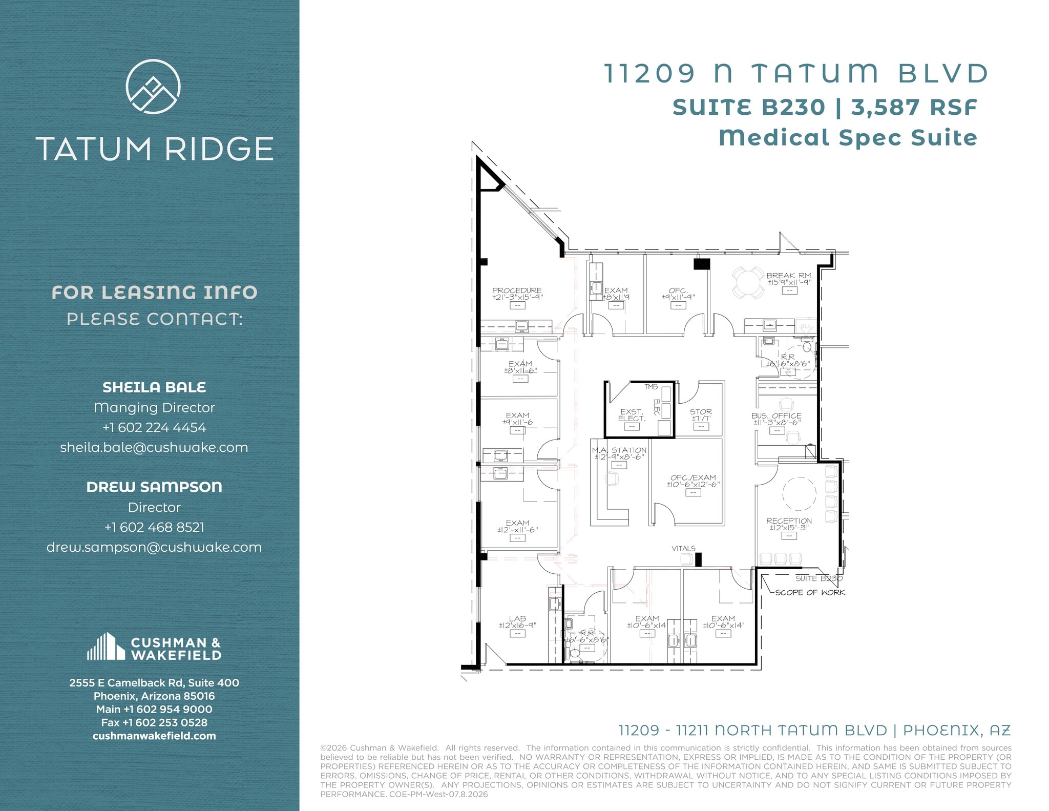 11209 N Tatum Blvd, Phoenix, AZ for lease Site Plan- Image 1 of 1