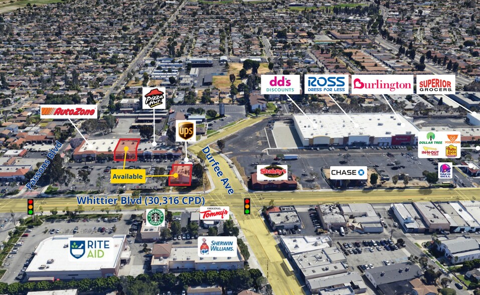 9308-9350 Whittier Blvd, Pico Rivera, CA à louer - Photo du bâtiment - Image 1 de 2