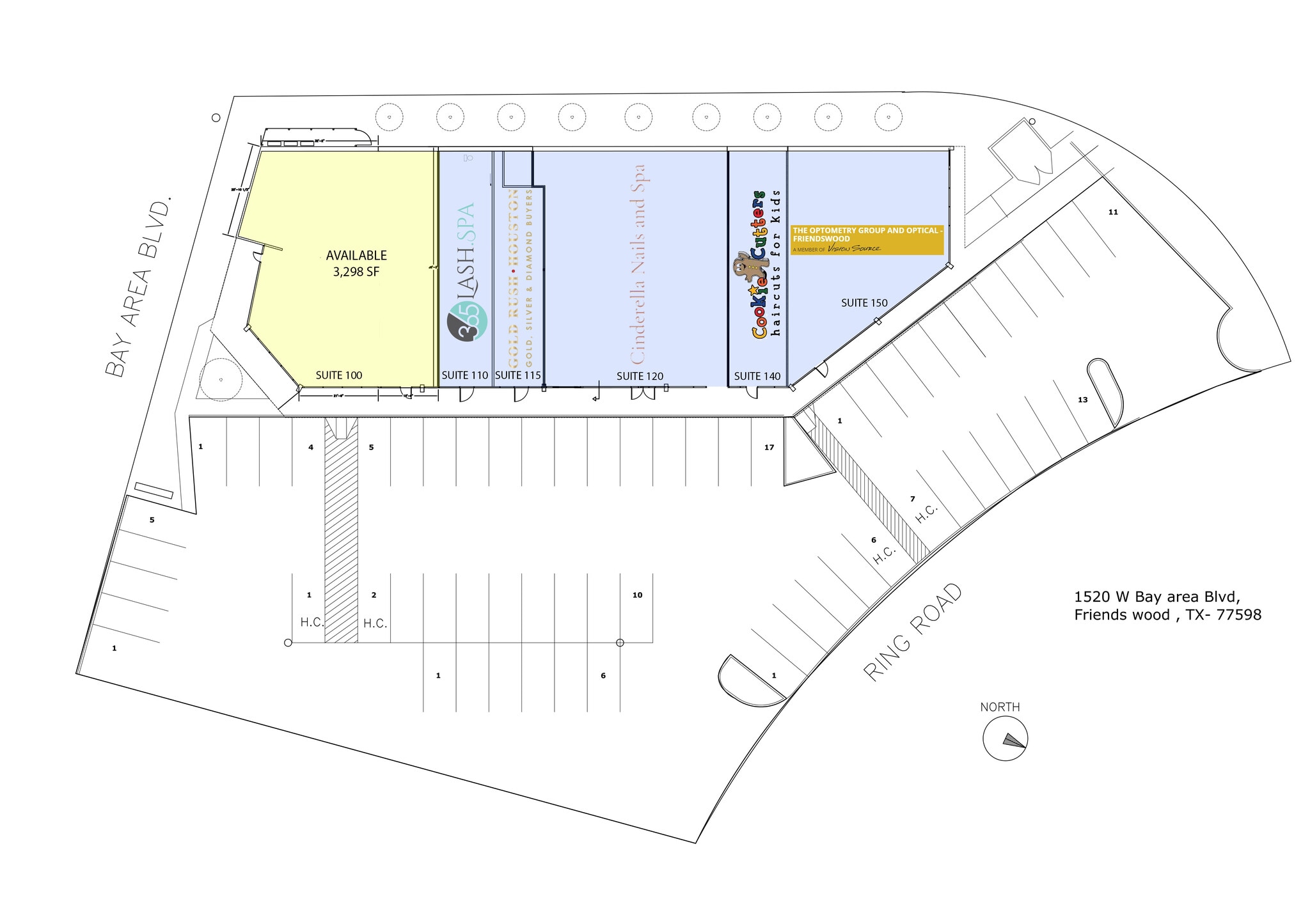 1520 W Bay Area Blvd, Friendswood, TX for lease Site Plan- Image 1 of 1
