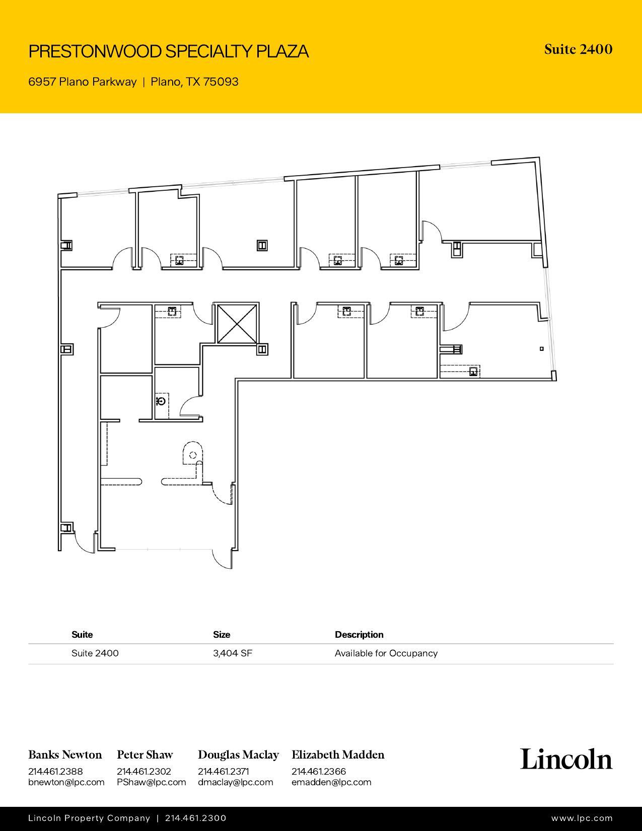 6957 W Plano Pky, Plano, TX for lease Floor Plan- Image 1 of 1