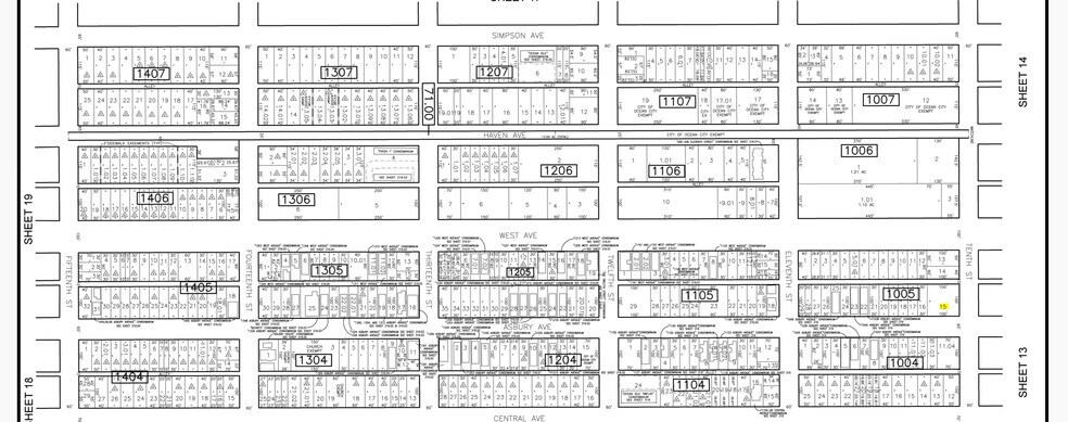 1000 Asbury Ave, Ocean City, NJ à vendre - Plan cadastral - Image 2 de 19