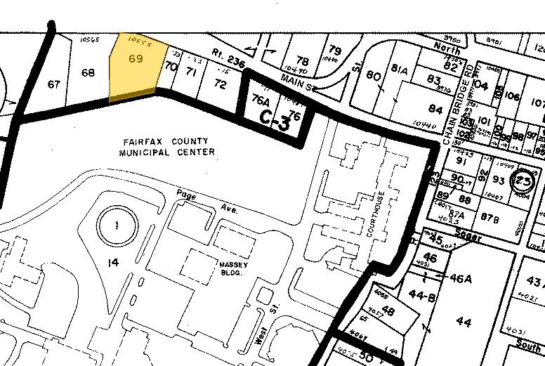 10555 Main St, Fairfax, VA for lease - Plat Map - Image 2 of 3