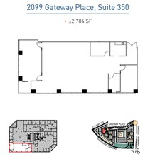 2033 Gateway Pl, San Jose, CA à louer Plan d’étage- Image 1 de 1