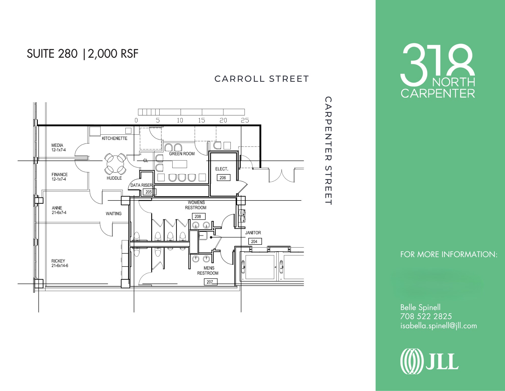 318 N Carpenter St, Chicago, IL à louer Plan d’étage- Image 1 de 1