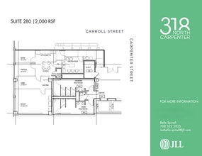 318 N Carpenter St, Chicago, IL à louer Plan d’étage- Image 1 de 1
