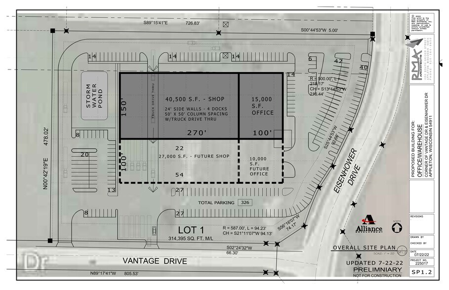 Vantage Dr, Appleton, WI for lease - Site Plan - Image 2 of 2