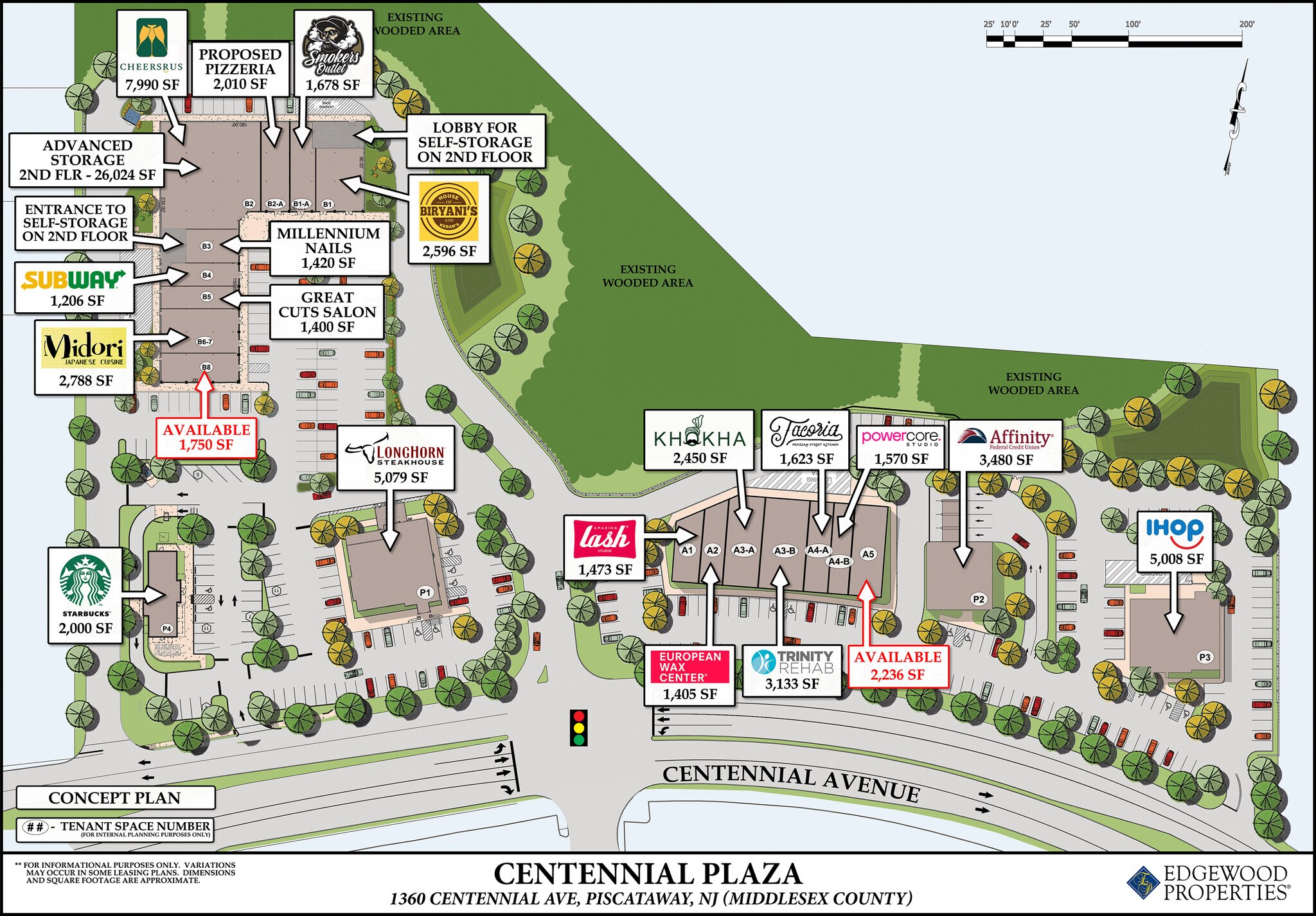 1370-1396 Centennial Ave, Piscataway, NJ à louer Plan de site- Image 1 de 1