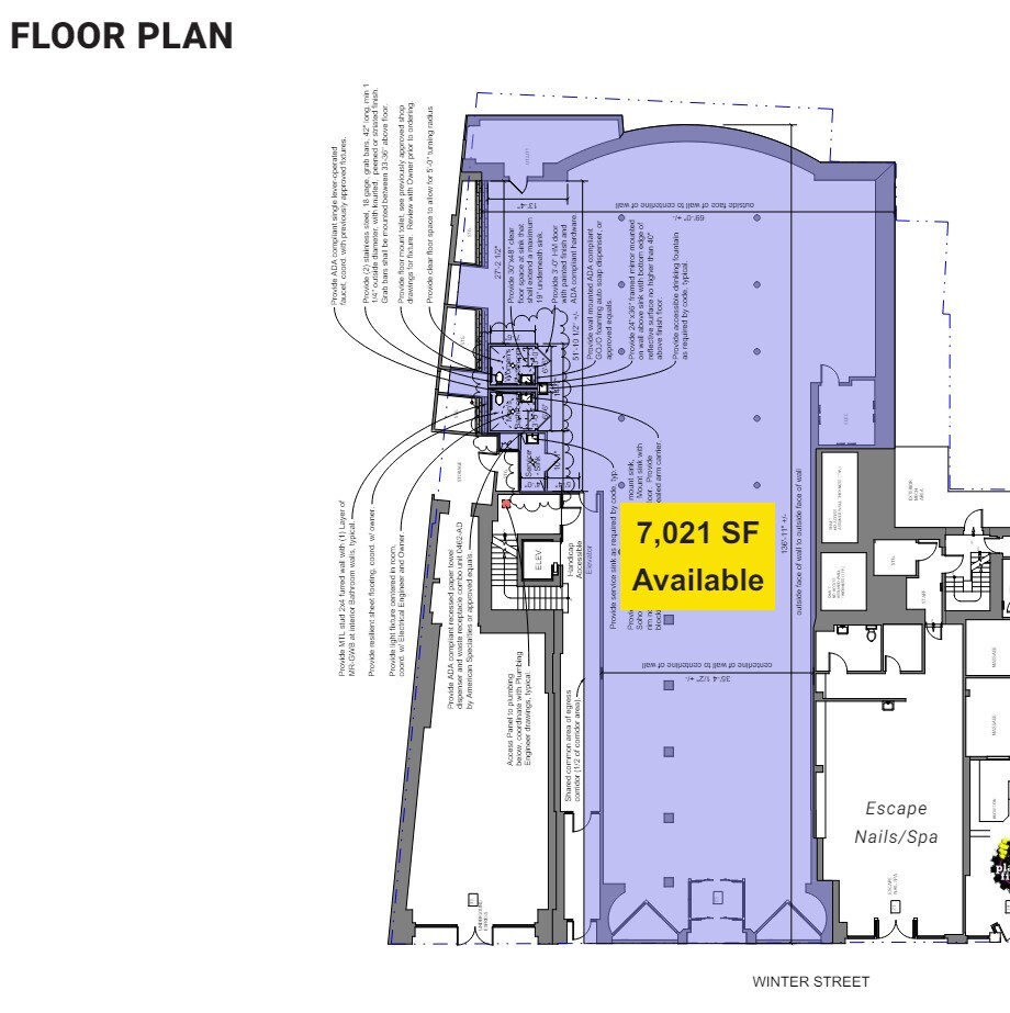 25-29 Winter St, Boston, MA à louer Plan d  tage- Image 1 de 1