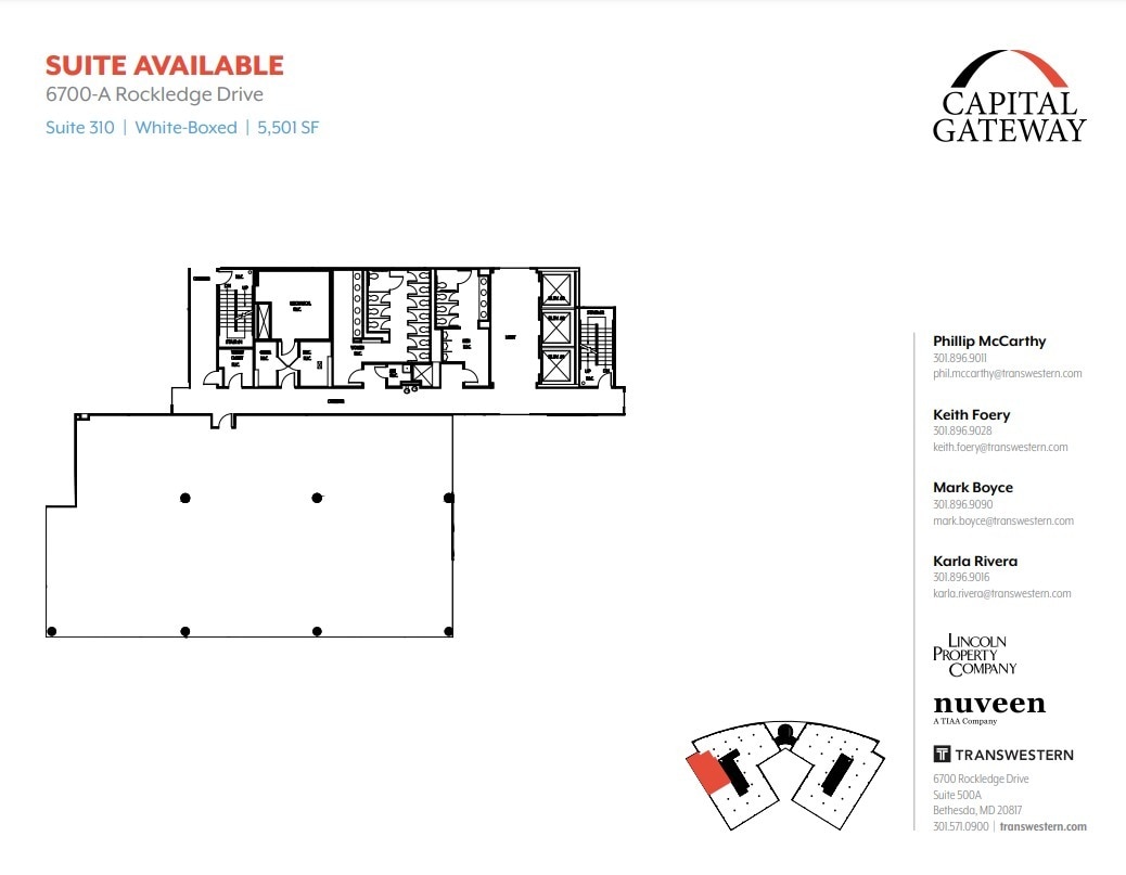 6700 Rockledge Dr, Bethesda, MD for lease Floor Plan- Image 1 of 2
