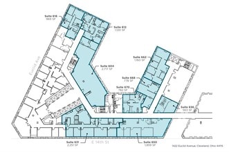 1400-1422 Euclid Ave, Cleveland, OH à louer Plan d’étage- Image 1 de 1