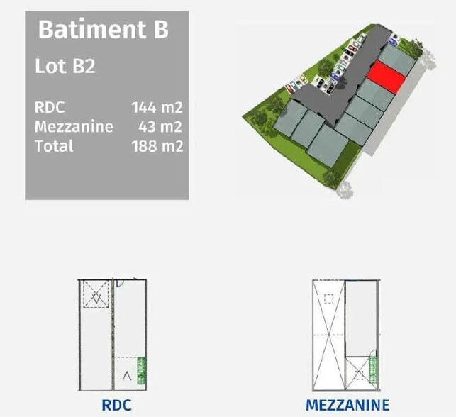 Flex in Mâcon for lease - Floor Plan - Image 2 of 3