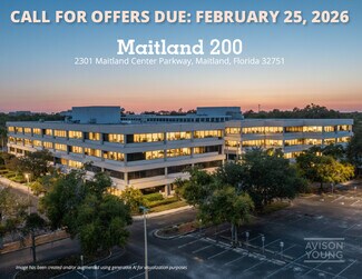 Plus de détails pour 2301 Maitland Center Pky, Maitland, FL - Bureau à vendre