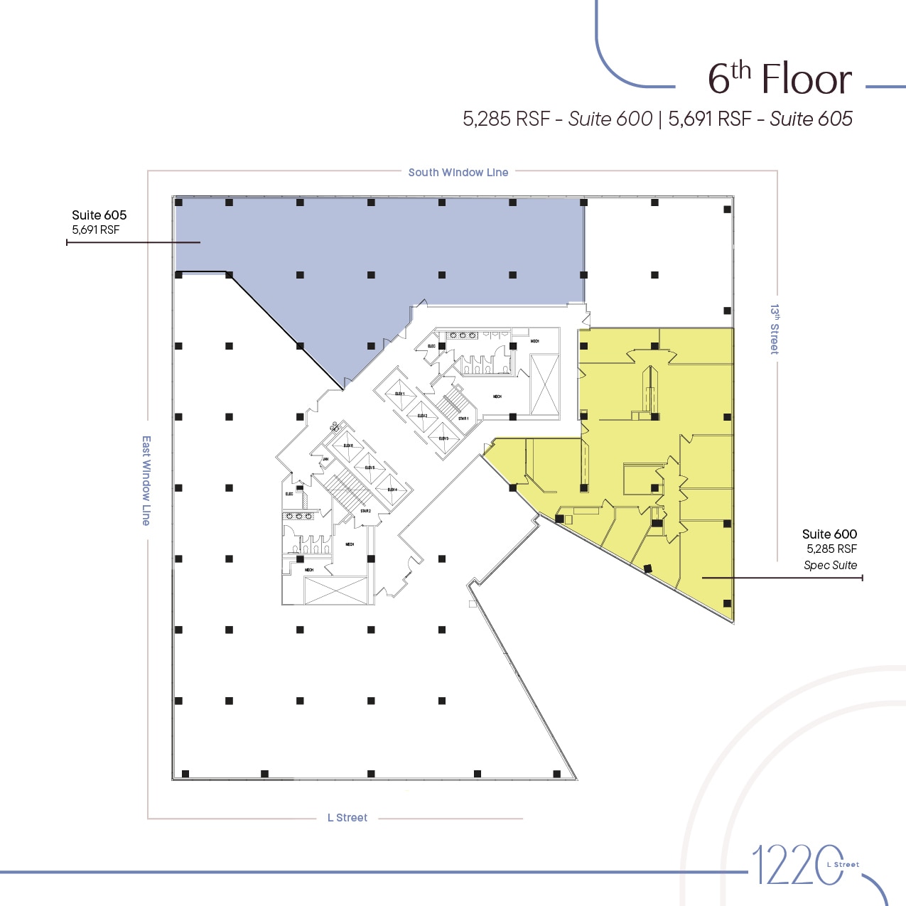 1220 L St NW, Washington, DC for lease Floor Plan- Image 1 of 4