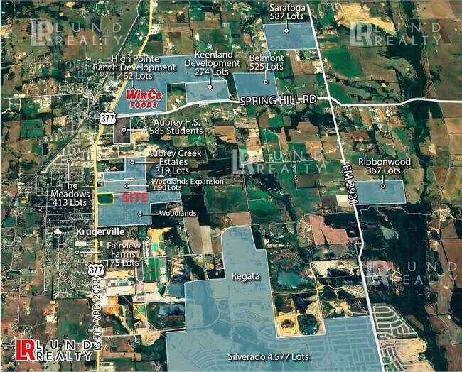 More details for 12.83 Ac US-377 and Surveyors rd, Krugerville, TX - Land for Sale