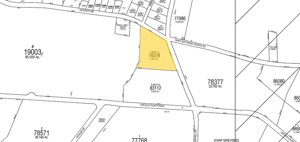 3333 Finger Mill Rd, Lincolnton, NC à louer - Plan cadastral - Image 2 de 8