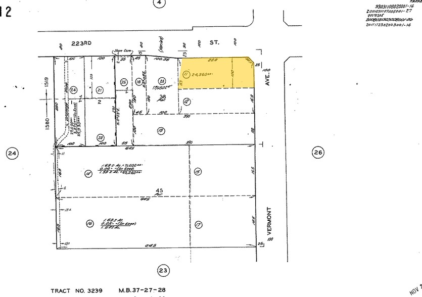 902-912 W 223rd St, Torrance, CA à louer - Plan cadastral - Image 3 de 13