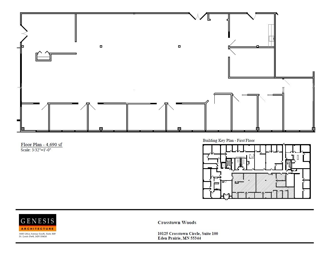 10125 Crosstown Cir, Eden Prairie, MN à louer Plan d’étage- Image 1 de 1
