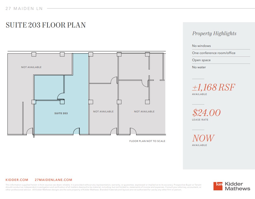 27 Maiden Ln, San Francisco, CA for lease Floor Plan- Image 1 of 3