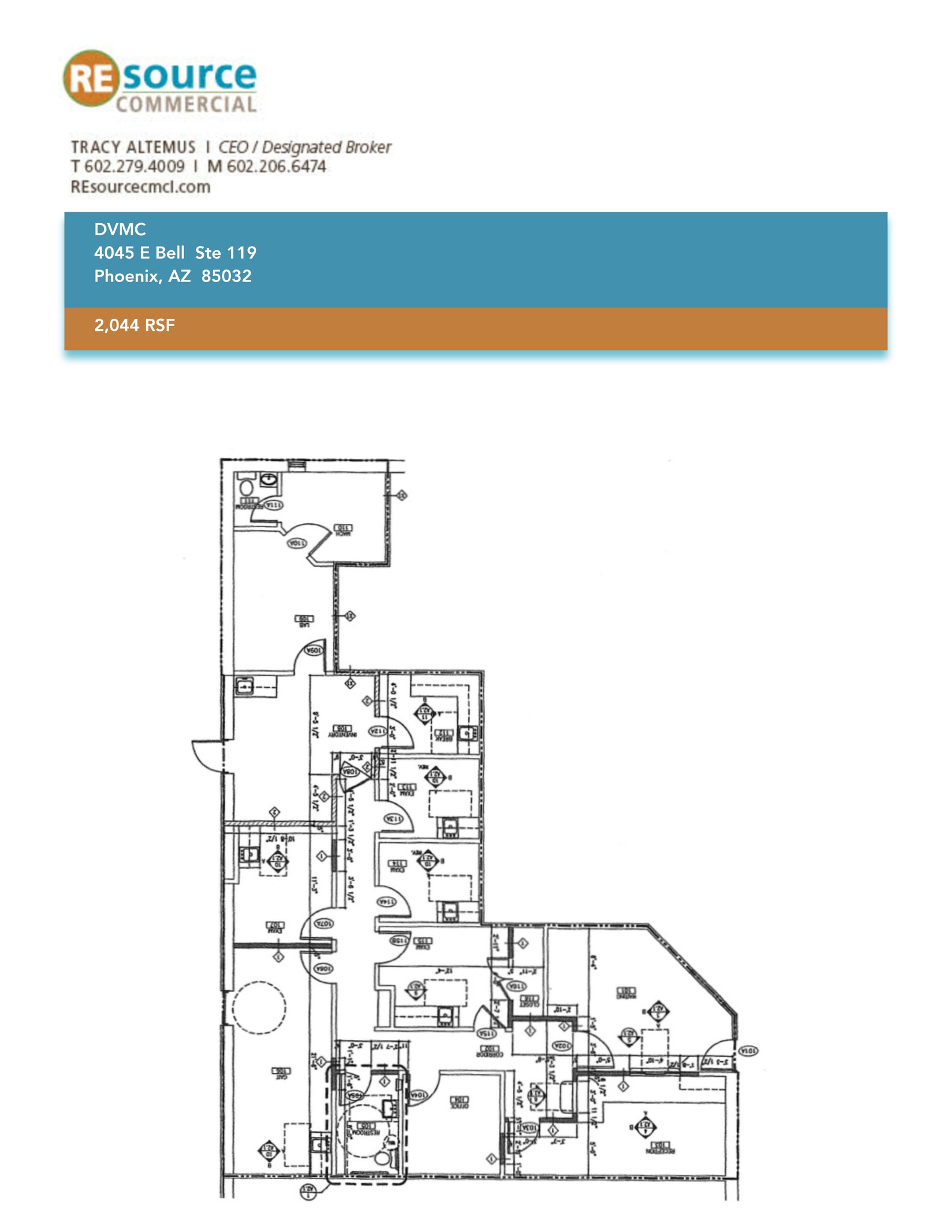 4045 E Bell Rd, Phoenix, AZ à louer Plan de site- Image 1 de 1