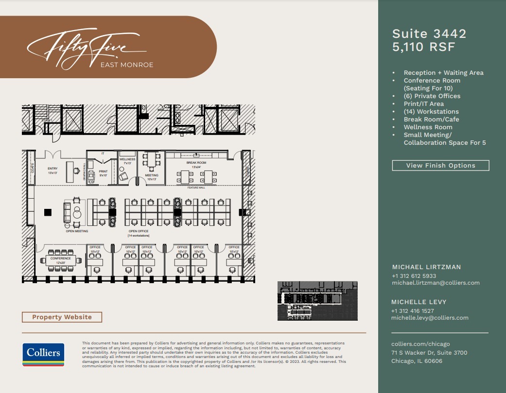 55 E Monroe St, Chicago, IL à louer Plan d  tage- Image 1 de 1