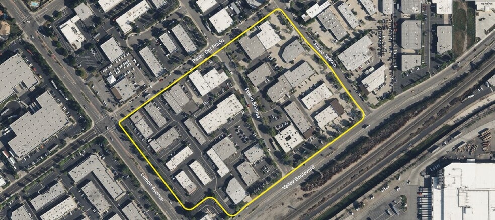 310-322 Paseo Sonrisa, Walnut, CA for lease - Aerial - Image 2 of 4