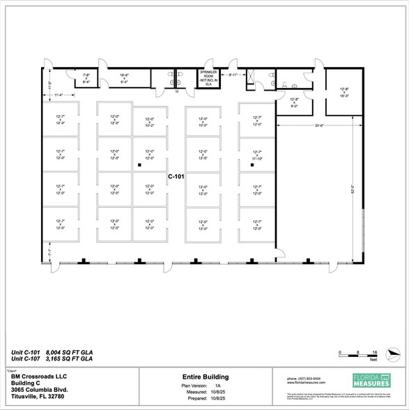 3045-3055 Columbia Blvd, Titusville, FL à louer - Plan d’étage - Image 2 de 10