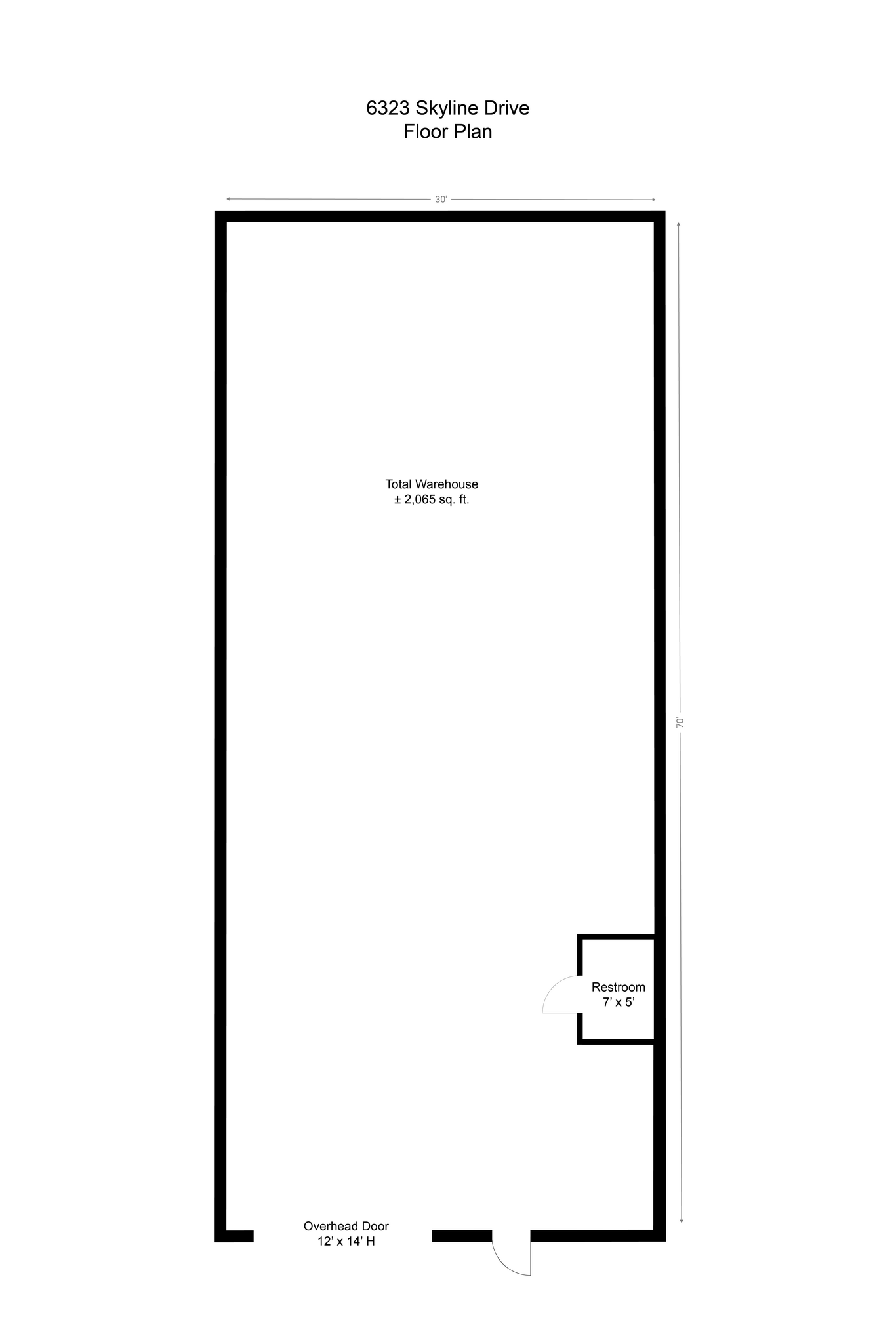 6315 Skyline Dr, Houston, TX for lease Floor Plan- Image 1 of 1