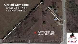 Plus de détails pour 4009 Ensign Rd, Ennis, TX - Terrain à vendre