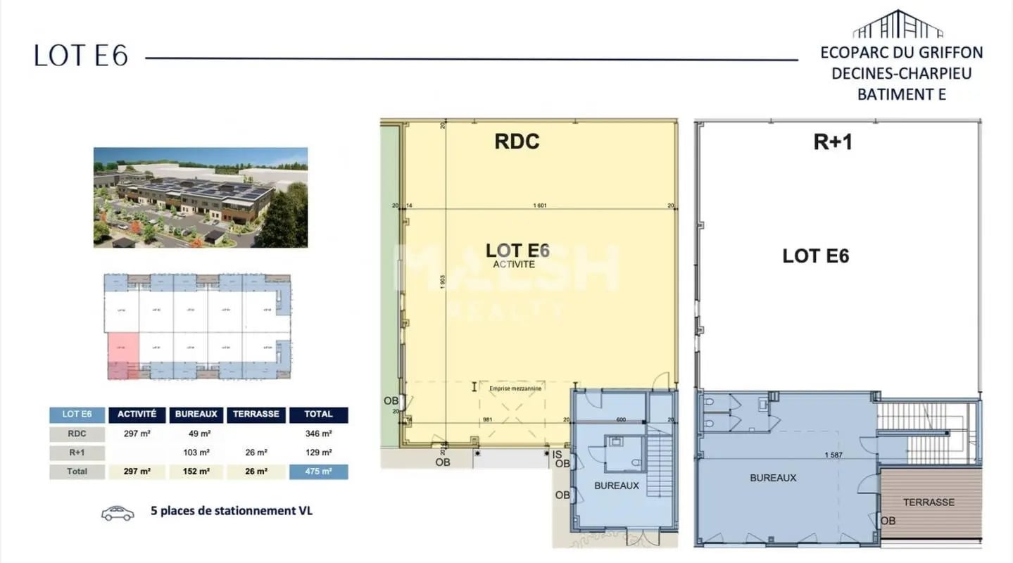 Flex in Décines-Charpieu for lease Floor Plan- Image 1 of 2