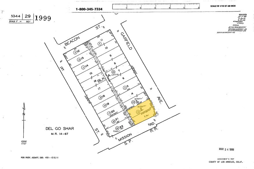 511 S Garfield Ave, Alhambra, CA à louer - Plan cadastral - Image 2 de 15