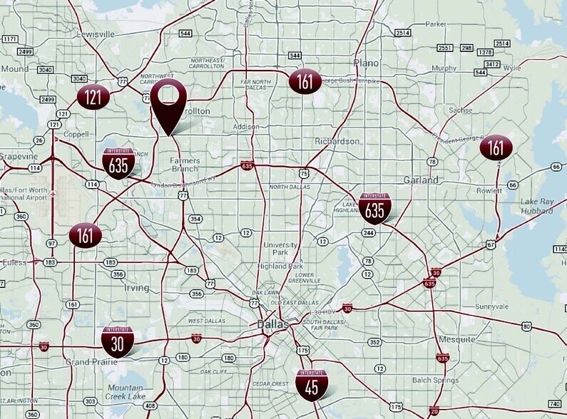 1445 W Belt Line Rd, Carrollton, TX à louer - Aérien - Image 2 de 3