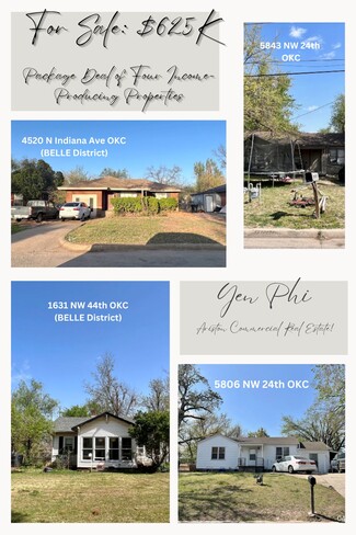 Plus de détails pour 4 Income Producing Property Portfolio – Multi-résidentiel à vendre, Oklahoma City, OK