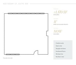 456-466 Geary St, San Francisco, CA for lease Floor Plan- Image 1 of 1
