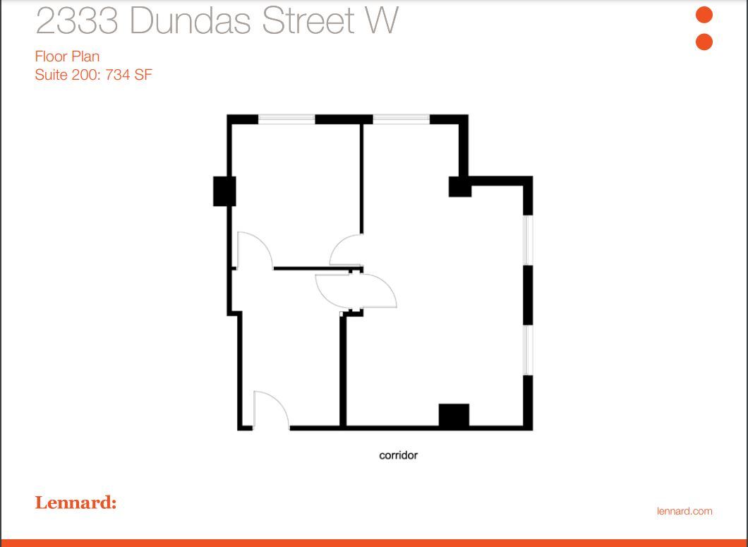 2329-2333 Dundas St W, Toronto, ON for lease Floor Plan- Image 1 of 1