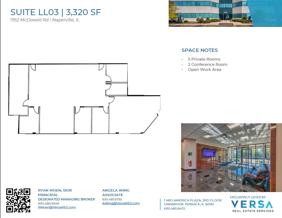 1952 Mcdowell Rd, Naperville, IL for lease Floor Plan- Image 1 of 4