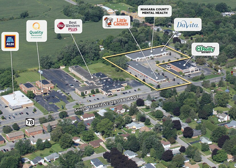 459-477 S Transit St, Lockport, NY à louer - Aérien - Image 2 de 4