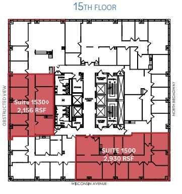 250 E Wisconsin Ave, Milwaukee, WI à louer Plan d’étage- Image 1 de 1