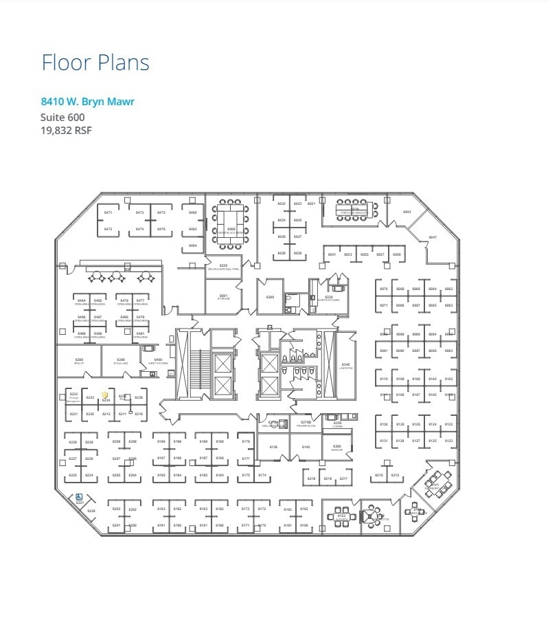 8410 W Bryn Mawr Ave, Chicago, IL à louer Plan d’étage- Image 1 de 1