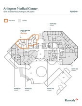 1005 N Glebe Rd, Arlington, VA à louer Plan d’étage- Image 1 de 1