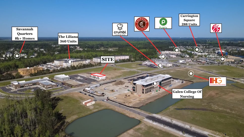 Pooler Parkway and Mosaic Circle, Pooler, GA for lease - Aerial - Image 3 of 11