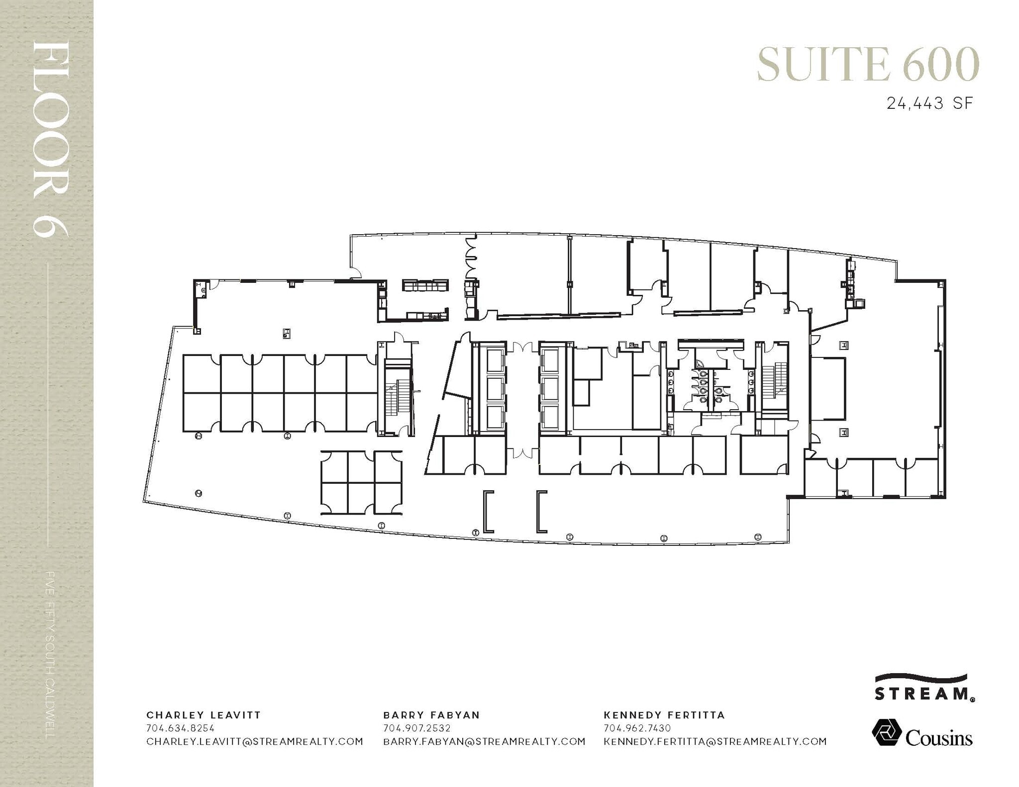 550 S Caldwell St, Charlotte, NC à louer Plan d’étage- Image 1 de 1
